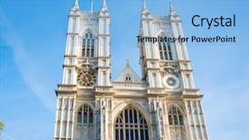  Presentation with westminster - Presentation theme featuring westminster abbey on bright summer background and a  colored foreground