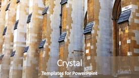  Presentation with city church - Amazing slide set having westminster abbey the collegiate church backdrop and a coral colored foreground