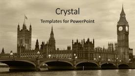  Presentation with westminster - PPT layouts having westminster bridge with big ben background and a soft green colored foreground