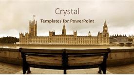  Presentation with westminster - Audience pleasing PPT layouts consisting of westminster-panorama-with-chair backdrop and a lemonade colored foreground