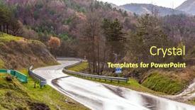  Presentation with december - Cool new PPT layouts with wet-asphalt-the-picturesque-mountain backdrop and a tawny brown colored foreground