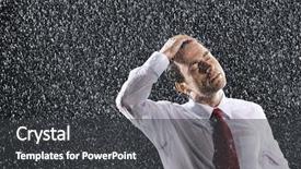  Presentation with blue eyes technology eye scan - Cool new presentation with wet hair and eye backdrop and a dark gray colored foreground