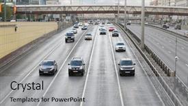  Presentation with cleaning day - Amazing theme having peak hour - many cars ride on wet backdrop and a light gray colored foreground