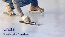  Presentation with shoes - Colorful presentation enhanced with wet pool plaster with trowel backdrop and a lemonade colored foreground