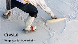  Presentation with manufacture shoes - Amazing presentation design having wet pool plaster with trowel backdrop and a light gray colored foreground