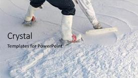  Presentation with shoes industry - Audience pleasing presentation theme consisting of wet pool plaster with trowel backdrop and a light gray colored foreground