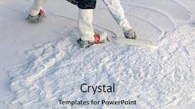  Presentation with shoes industry - Presentation featuring wet pool plaster with trowel background and a light gray colored foreground