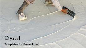  Presentation with shoes - Amazing presentation having wet pool plaster with trowel backdrop and a light gray colored foreground