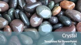  Presentation with rocks - Beautiful presentation featuring wet rocks backdrop and a teal colored foreground