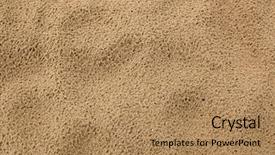  Presentation with sand - Slides with fine aggregate - wet sand background background and a coral colored foreground