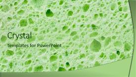  Presentation with acadenuc green - Cool new PPT theme with wet scrubbers - green sponge background backdrop and a  colored foreground