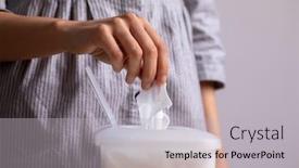  Presentation with wipe - Presentation theme featuring wet-wipes-are-universal background and a light gray colored foreground