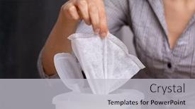  Presentation with wipe - Cool new slide set with wet-wipes-are-universal backdrop and a light gray colored foreground