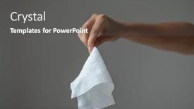  Presentation with rainy days season wet green - Cool new PPT layouts with wet-wipes-should-be-thrown backdrop and a dark gray colored foreground