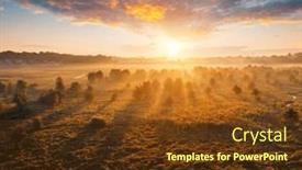  Presentation with wetlands - PPT theme with wetlands-and-impassable-expanses background and a tawny brown colored foreground