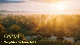  Presentation with wetlands - PPT theme featuring wetlands-and-impassable-expanses background and a tawny brown colored foreground