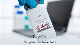  Presentation with fluoride - PPT theme with wf6-tungsten-vi-fluoride-cas background and a lemonade colored foreground