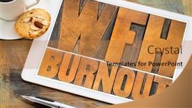  Presentation with burnout - Cool new theme with wfh-work-from-home-burnout backdrop and a gold colored foreground