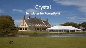  Presentation with popular - Audience pleasing presentation design consisting of whalehead club in corolla backdrop and a ocean colored foreground