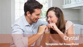  Presentation with sharing - Audience pleasing PPT theme consisting of milkshake - close-up of a loving young backdrop and a red colored foreground