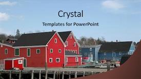  Presentation with nova scotia - Presentation enhanced with wharf at lunenburg nova scotia background and a  colored foreground
