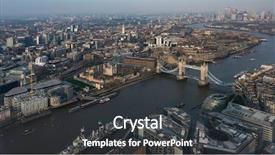  Presentation with united kingdom - Cool new slide set with wharf district in the back backdrop and a dark gray colored foreground