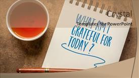  Presentation with personal development - PPT layouts having what-am-i-grateful background and a coral colored foreground