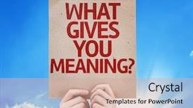  Presentation with annual day invitation card - PPT layouts consisting of what gives you meaning card background and a coral colored foreground