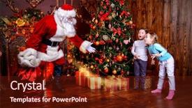  Presentation with miracles - Amazing theme having what happened - miracles happen small children saw backdrop and a tawny brown colored foreground