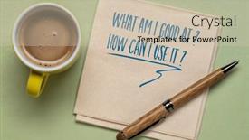  Presentation with self reflection - Slide set featuring what-i-am-good background and a soft green colored foreground