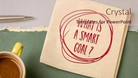  Presentation with goal setting - Slide deck with what-is-a-smart-goal background and a lemonade colored foreground