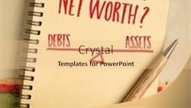  Presentation with financial assets - Presentation design consisting of what-is-my-net-worth and a lemonade colored foreground