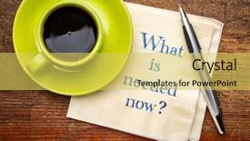  Presentation with future is now - Cool new PPT theme with what is needed now hnadwriting backdrop and a  colored foreground