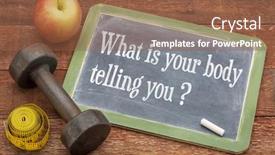  Presentation with barn wood - Beautiful slides featuring what-is-your-body-telling backdrop and a tawny brown colored foreground