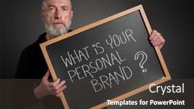  Presentation with branding - Slides featuring what-is-your-personal-brand background and a tawny brown colored foreground
