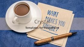  Presentation with personal development - Slide set consisting of what-makes-you-unique-handwriting background and a lemonade colored foreground