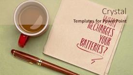  Presentation with batteries - Theme enhanced with what-recharges-your-batteries-inspirational background and a lemonade colored foreground