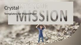 Presentation with mission - Theme with what's your mission words background and a light gray colored foreground