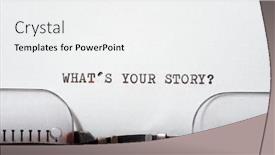  Presentation with story - Cool new presentation theme with what-s-your-story-question backdrop and a white colored foreground