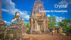  Presentation with now - Beautiful slide set featuring what was an artificial island backdrop and a teal colored foreground