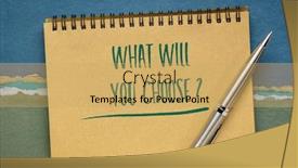  Presentation with personal development - Cool new presentation design with what-will-you-choose-question backdrop and a yellow colored foreground