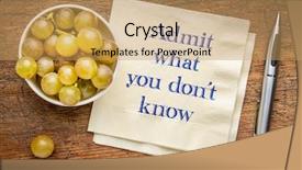  Presentation with i know - Slide set enhanced with what you do not know background and a coral colored foreground