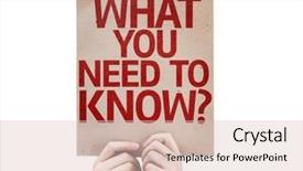  Presentation with skin care natural yellow and white - Slides having what you need to know background and a lemonade colored foreground