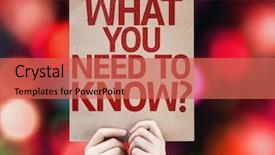  Presentation with colorful - PPT theme consisting of what you need to know background and a  colored foreground