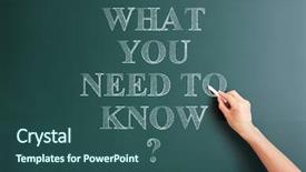 Presentation with blackboard - Amazing slides having what you need to know backdrop and a ocean colored foreground