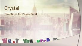  Presentation with holding hands - Colorful presentation enhanced with what you need to know backdrop and a  colored foreground