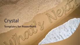  Presentation with whats next in red color on black board - Theme featuring continue education - whats next written background and a coral colored foreground