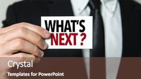  Presentation with next - PPT theme with whats next background and a tawny brown colored foreground
