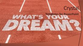  Presentation with believe - Cool new slides with whats your dream written backdrop and a coral colored foreground