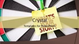  Presentation with career success story - Theme enhanced with whats your story background and a yellow colored foreground